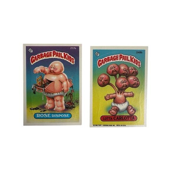 Lot of 10 Vintage Garbage Pail Kids Trading Cards Stickers 1980s Topps Mixed - Picture 5 of 16